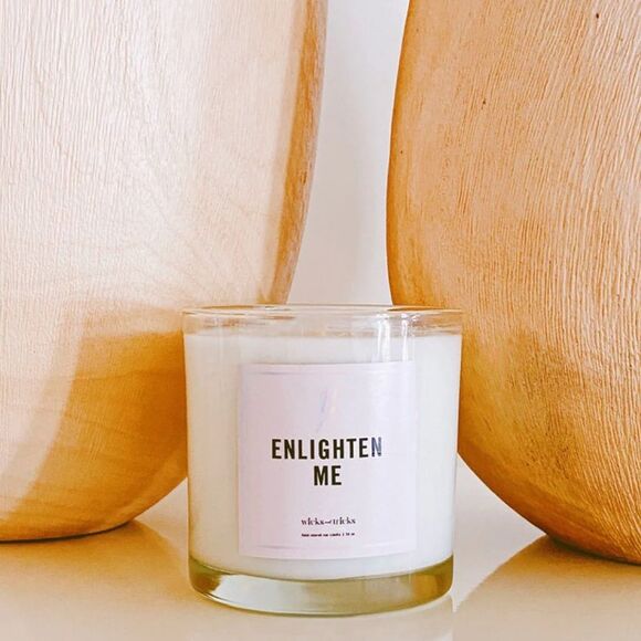 WICKS AND TRICKS Enlighten Me Vanilla Scented Candle - Picture 5 of 5